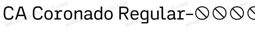 CA Coronado Regular字体转换